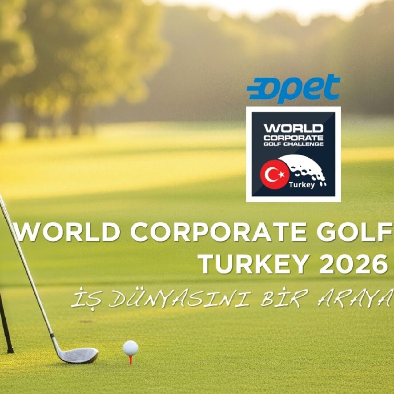 Bodrum golf turnuvası yeşil saha ve sporcular
