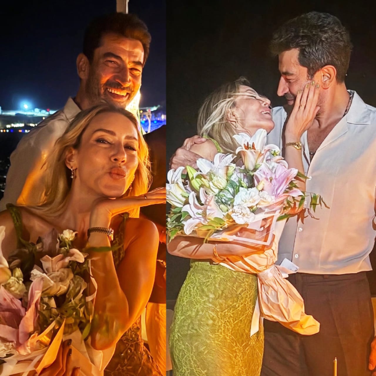 Sinem Kobal ve Kenan İmirzalıoğlu Alaçatı doğum günü kutlaması